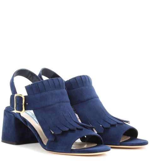 Prada Kiltie Suede 55mm Sandal 